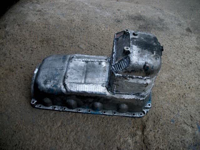 Модификация поддона путем приваривания дополнительного объема аргонной сваркой Модификация поддона путем приваривания дополнительного объема аргонной сваркой