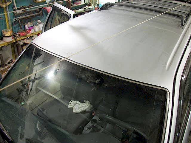 Ремонт: восстановление крыши, замена лобового стекла Ремонт: восстановление крыши, замена лобового стекла