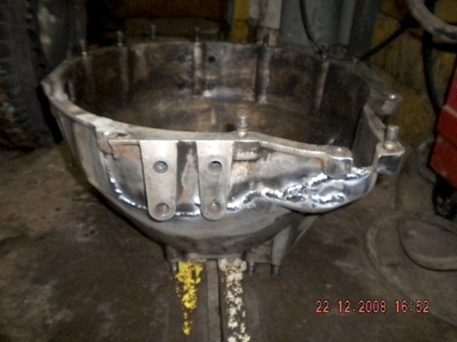 Восстановление кожуха сцепления аргонной сваркой Восстановление кожуха сцепления аргонной сваркой