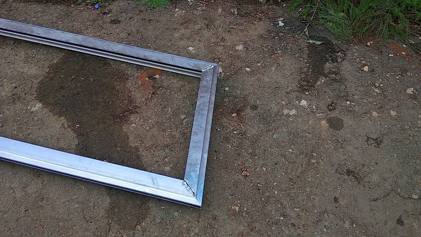 Сваренная дверная рама из алюминия Сваренная дверная рама из алюминия